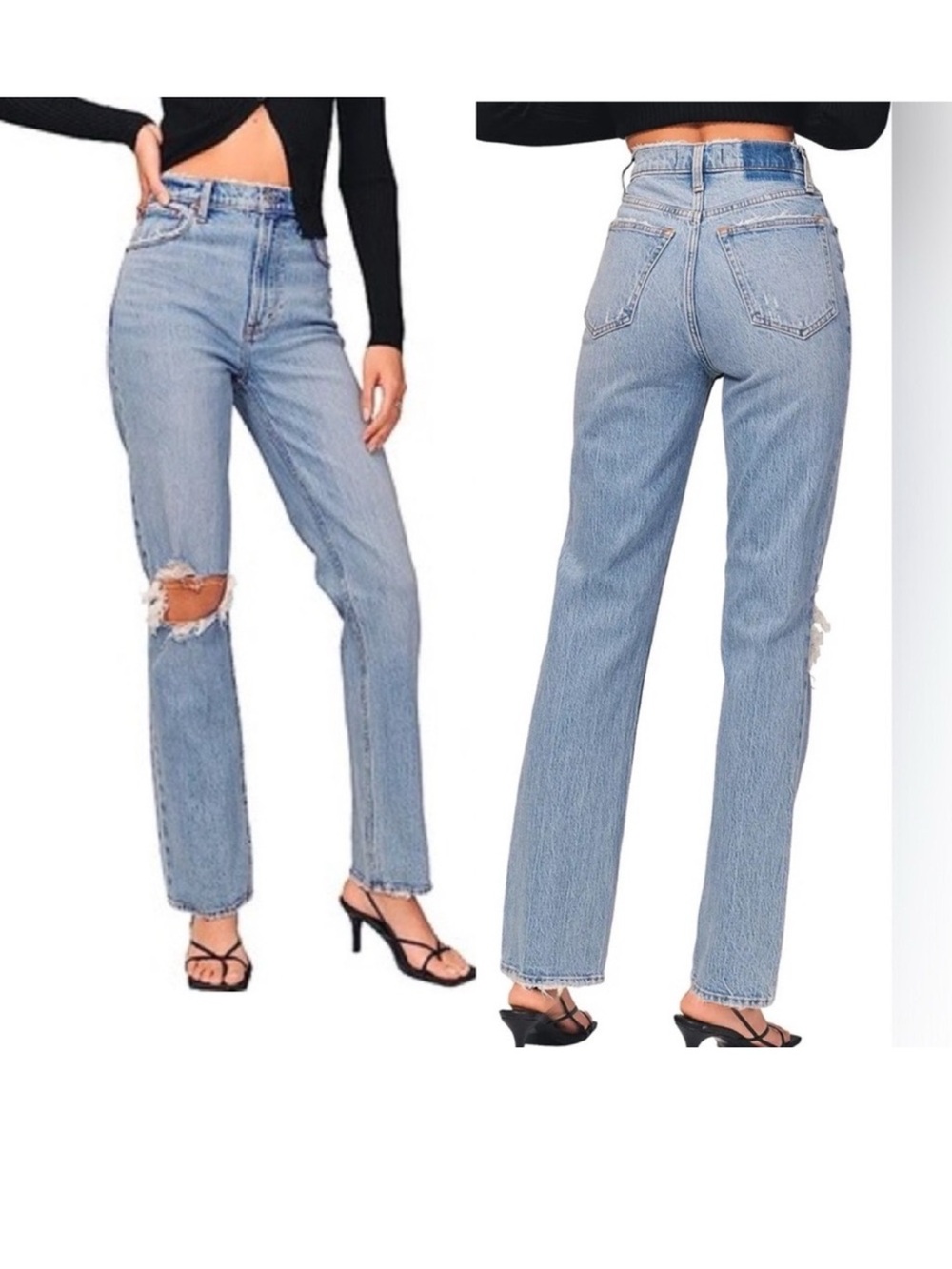 Abercrombie & Fitch The 90s Straight Ultra High Rise US 2 LONG/ 26